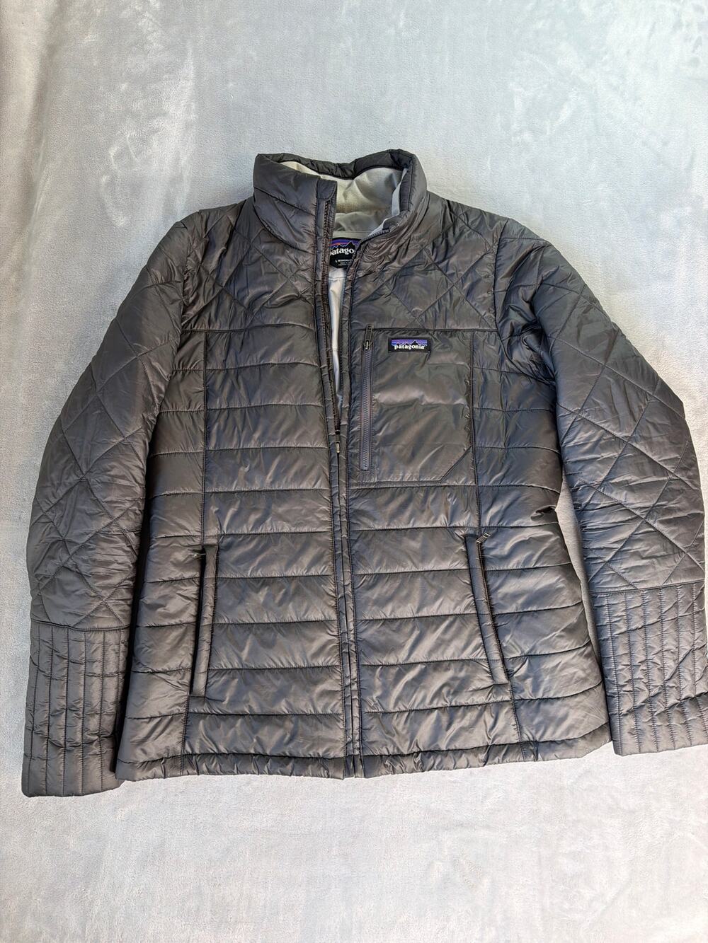 Patagonia Radalie Full Zip Insulated Puffer Jacket Forge Grey Women's Large L